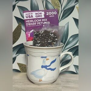 Vintage Newcor Countryside Stoneware Planter Kit